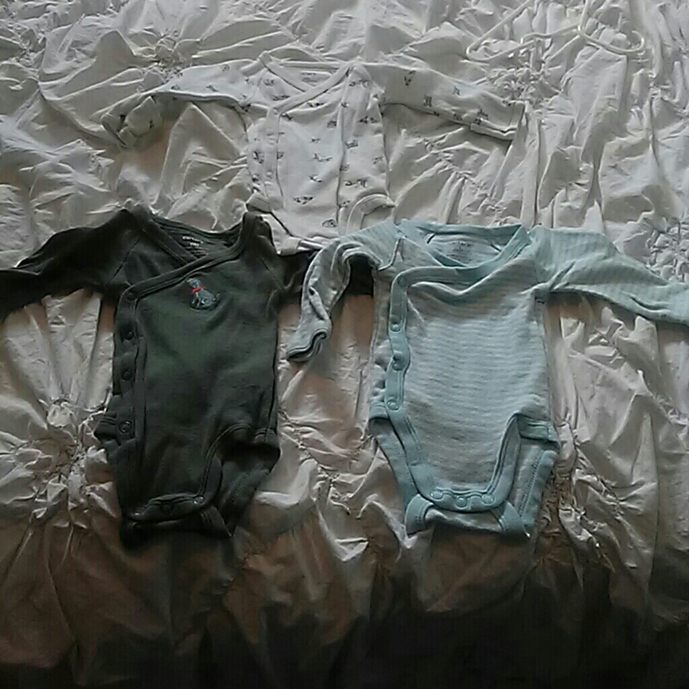 Newborn one piece lot of 3
